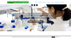 Desktop Screenshot of controldeplagasibiza.com